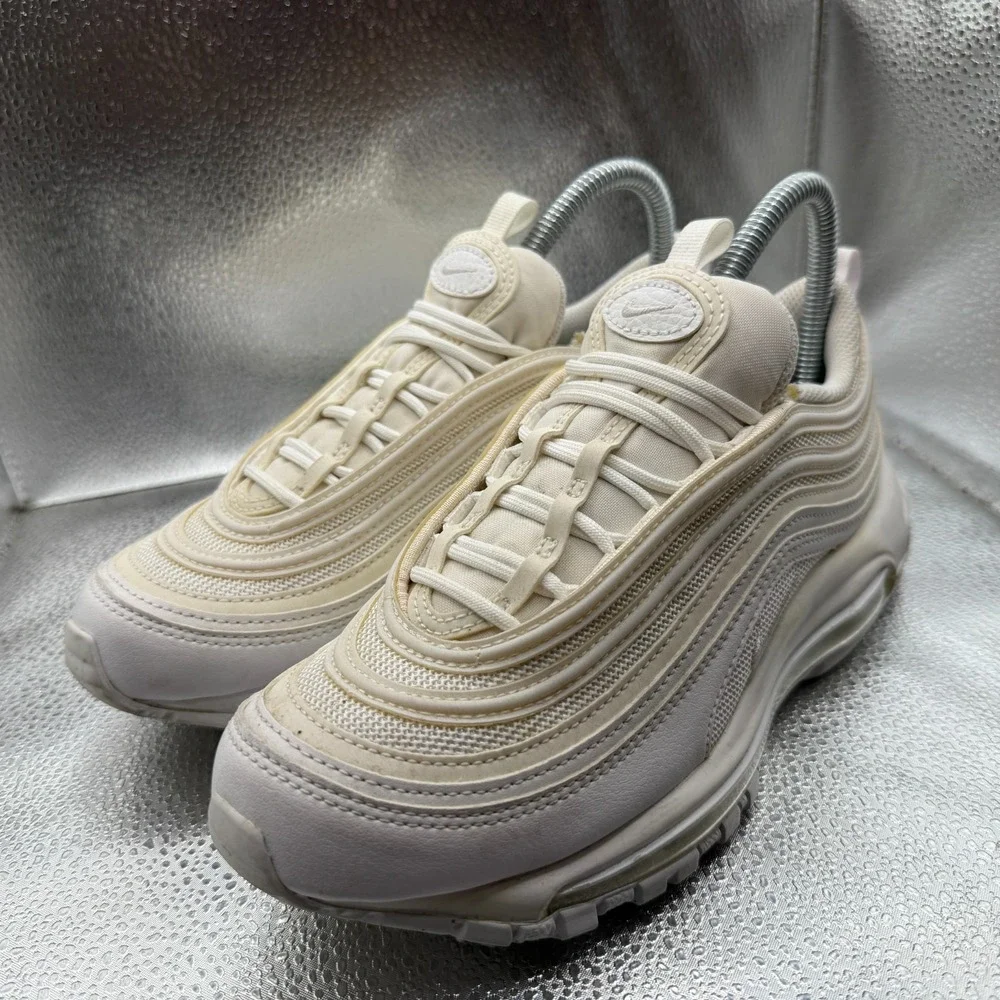 Size 6 Nike Air‎ Max 97 Low Top Off-White Womens Athletic Sneakers DH8016-100